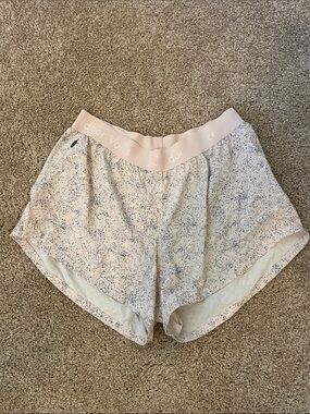 Outdoor Voices Blush Pink Speckled Running Shorts